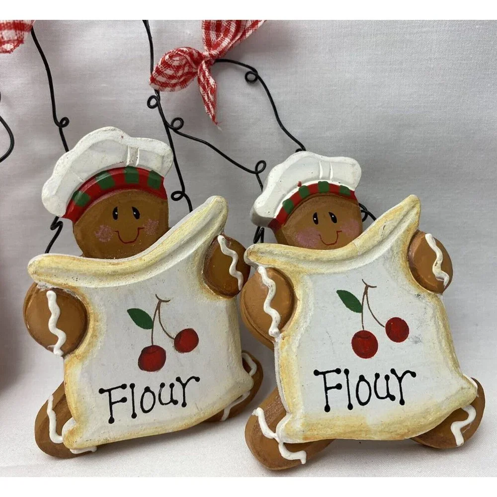 Kurt Adler Hand Painted Gingerbread Christmas Ornament Bakers Baking Lot (7) - Picture 3 of 7